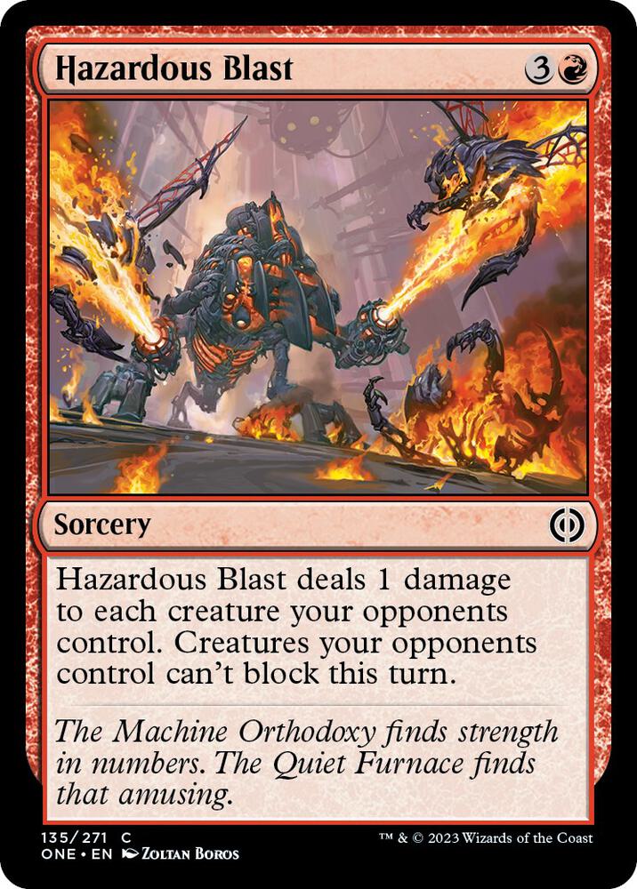 Hazardous Blast, ONE, 135, NM, Foil