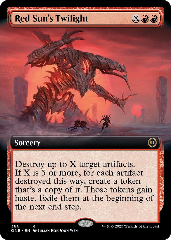 Red Sun's Twilight (Extended Art), ONE, 386, NM, Foil