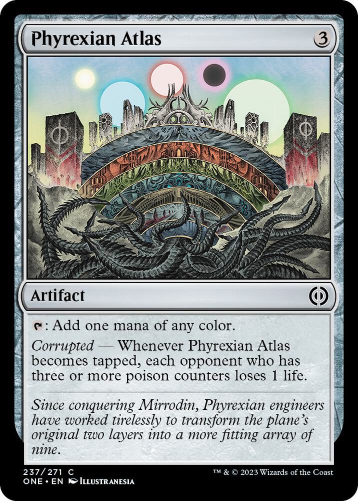 Phyrexian Atlas, ONE, 237, NM, Foil