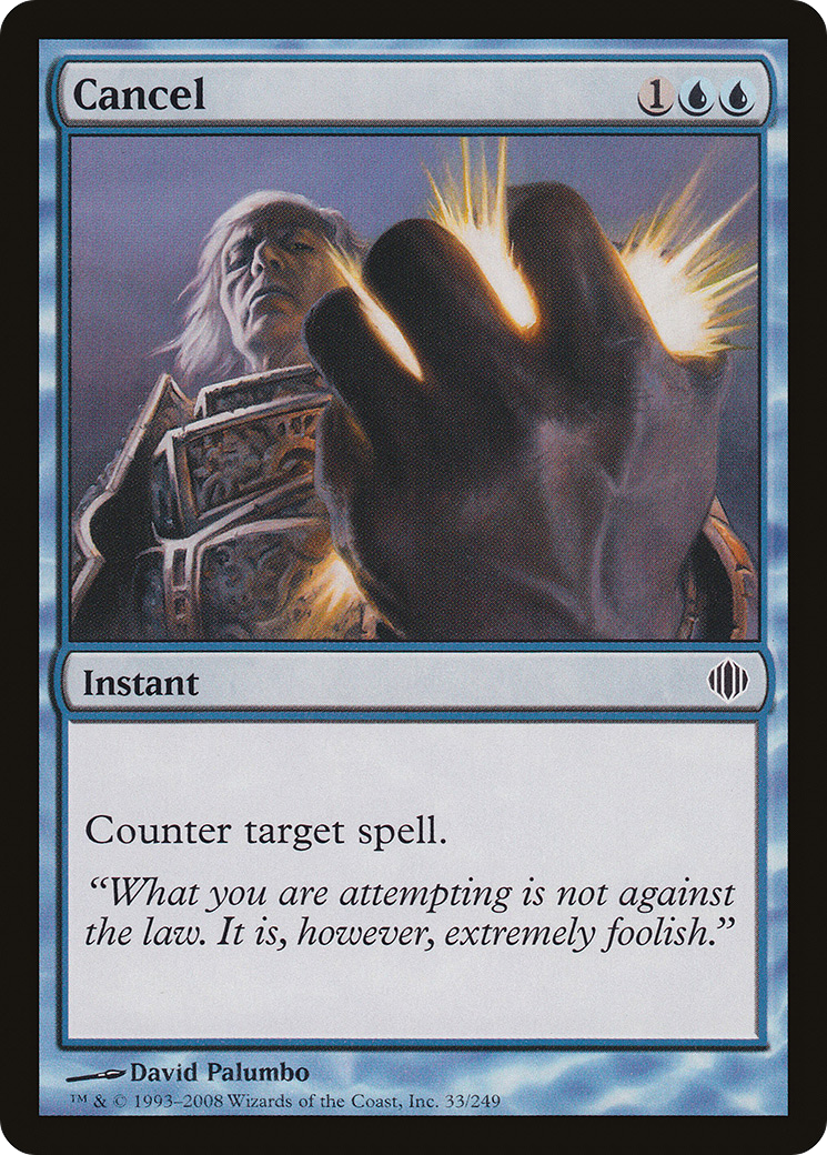 Cancel (ALA) 33