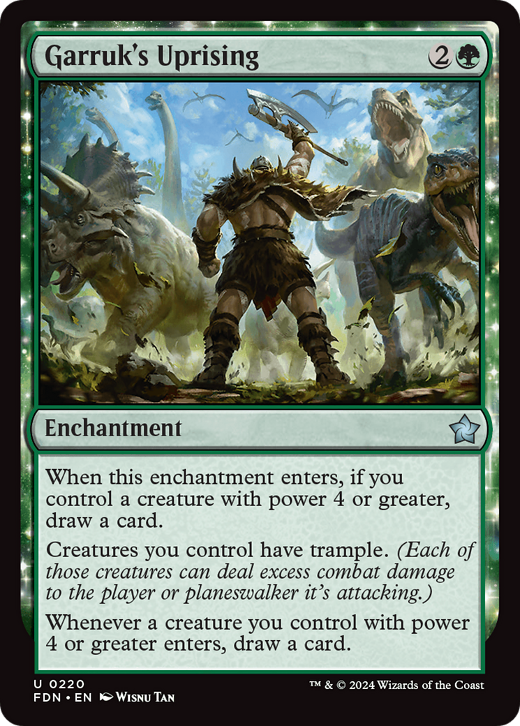 Garruk's Uprising (FDN) 220 - WZRD TCG