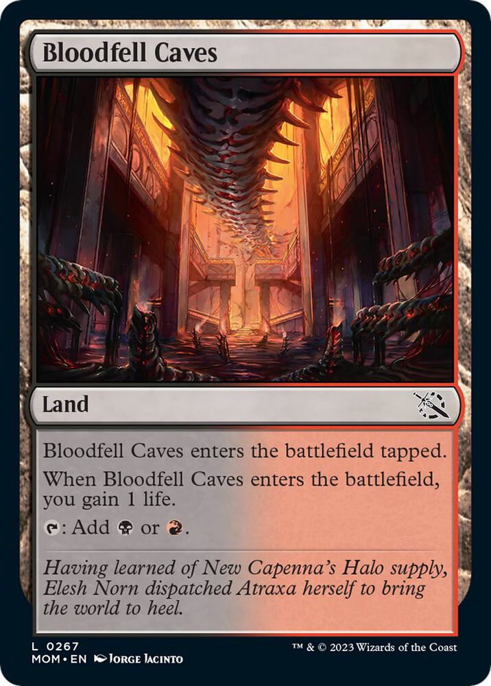Bloodfell Caves, MOM, 267, NM, Foil