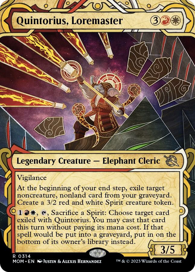 Quintorius, Loremaster (Showcase), MOM, 314, NM
