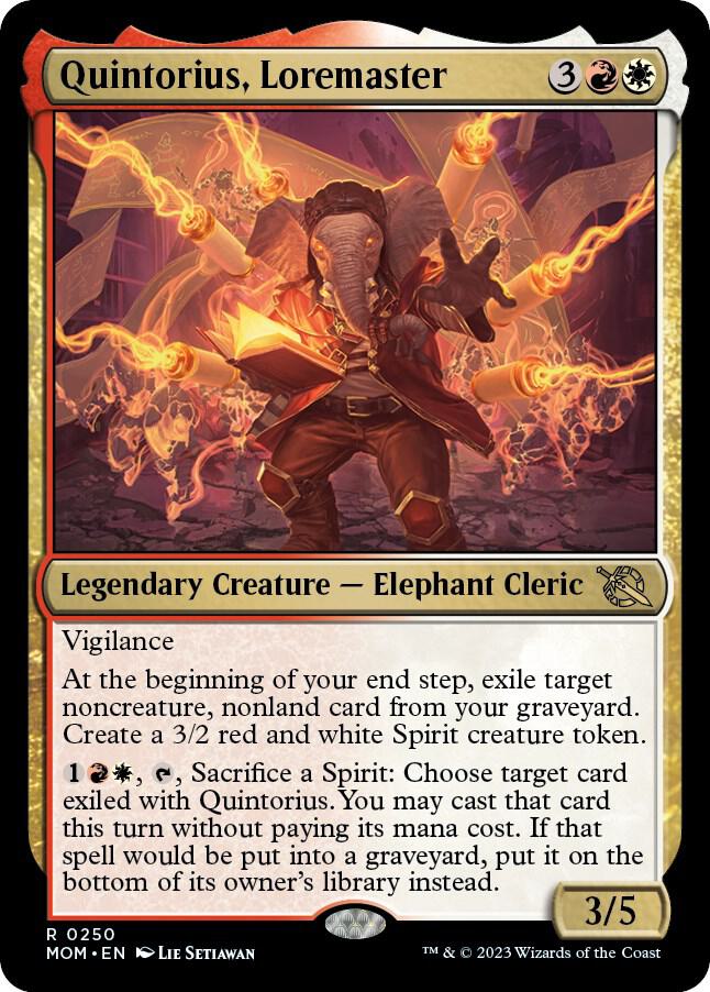 Quintorius, Loremaster, MOM, 250, NM