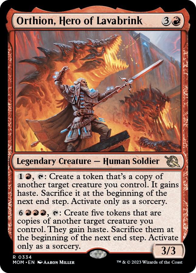 Orthion, Hero of Lavabrink,, 334, Near Mint, Normal