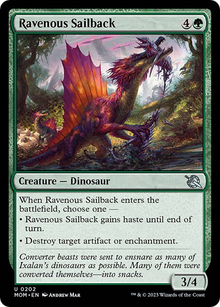 Ravenous Sailback, MOM, 202, NM, Foil