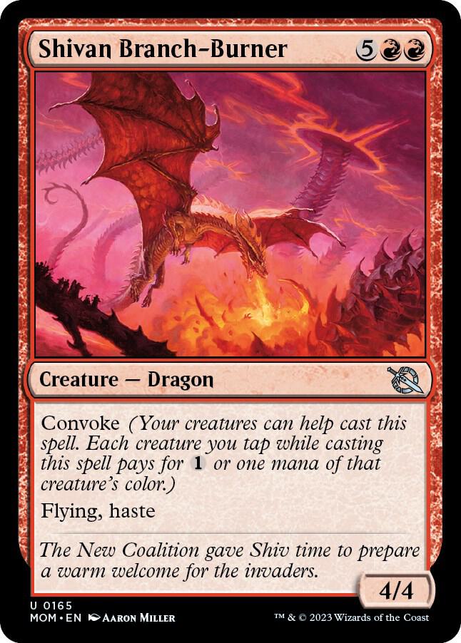 Shivan Branch-Burner, MOM, 165, NM