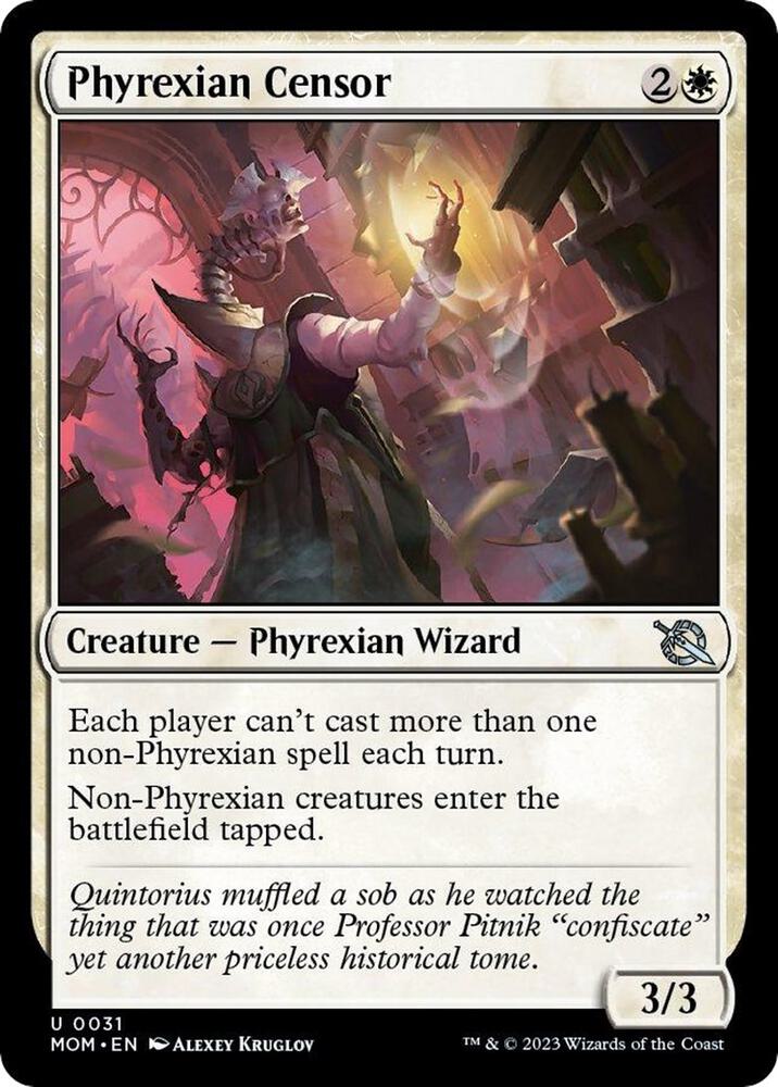 Phyrexian Censor, MOM, 31, NM