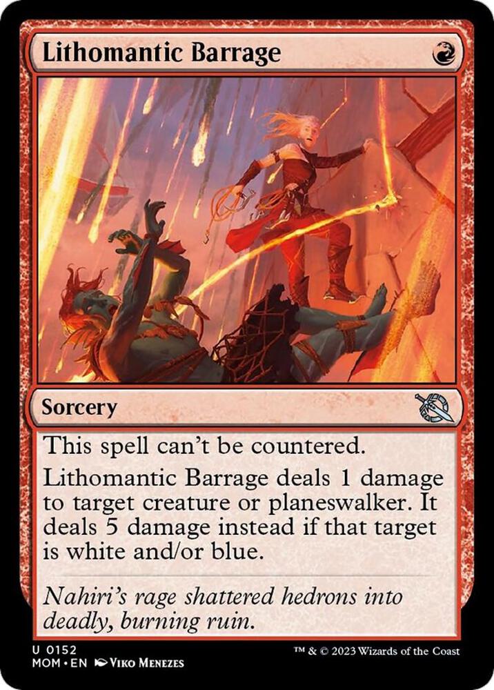 Lithomantic Barrage, MOM, 152, NM