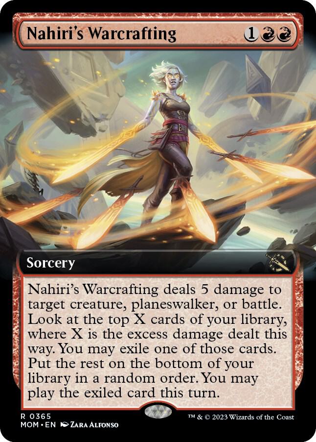 Nahiri's Warcrafting (Extended Art), MOM, 365, NM, Foil