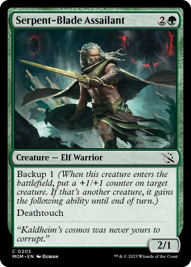 Serpent-Blade Assailant, MOM, 205, NM, Foil