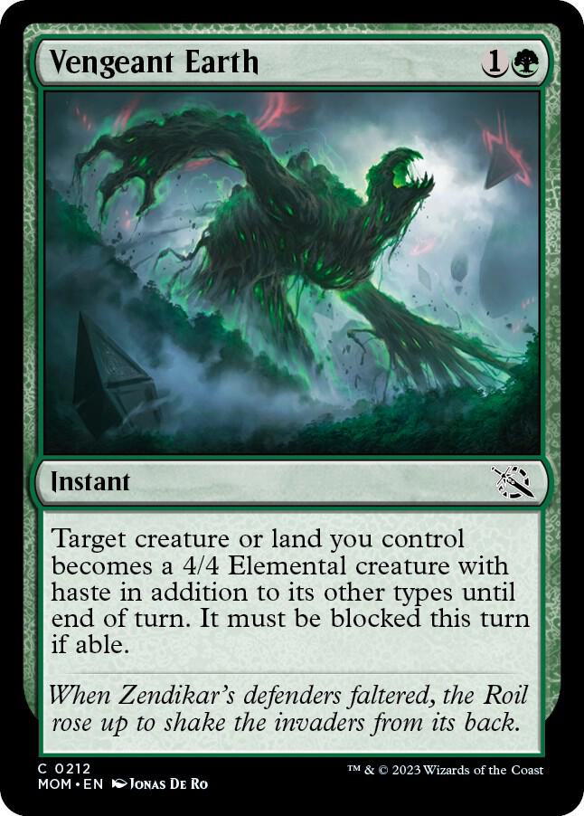 Vengeant Earth, MOM, 212, NM