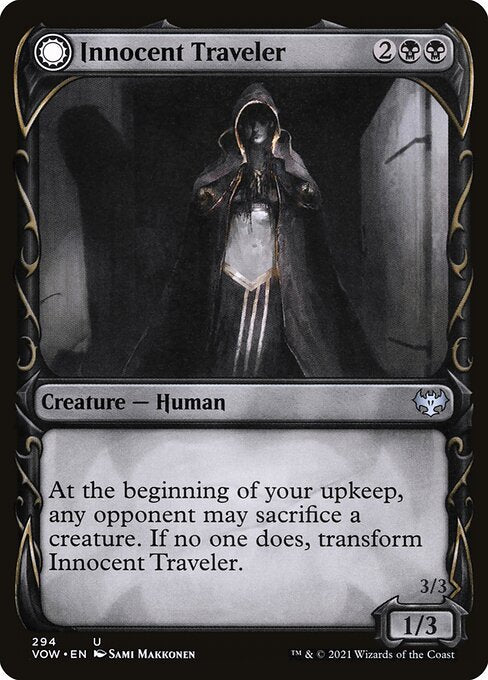 Innocent Traveler // Malicious Invader (Innistrad: Crimson Vow 294) - WZRD TCG