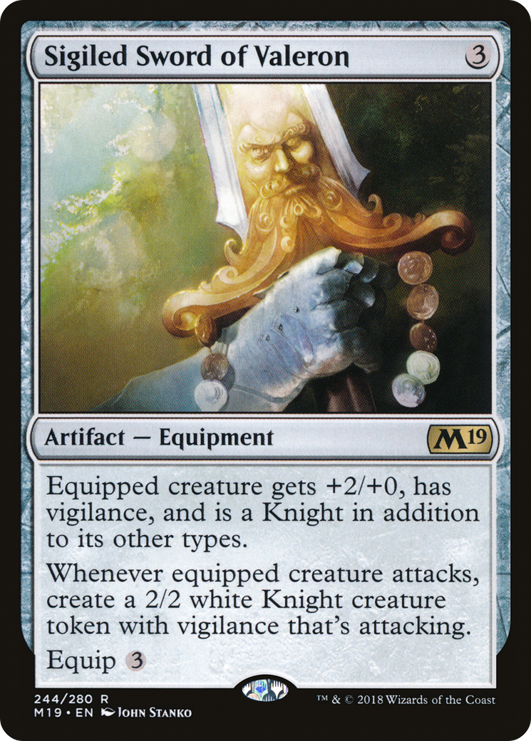 Sigiled Sword of Valeron (M19) 244 - WZRD TCG