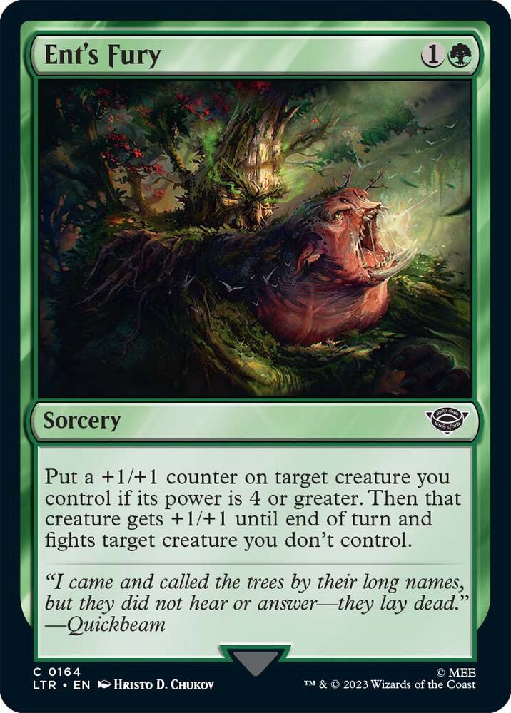 Ent's Fury, LTR, 164, NM, Foil