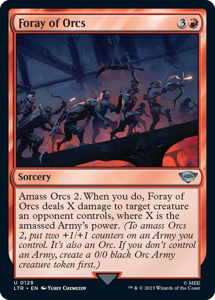 Foray of Orcs, LTR, 128, NM