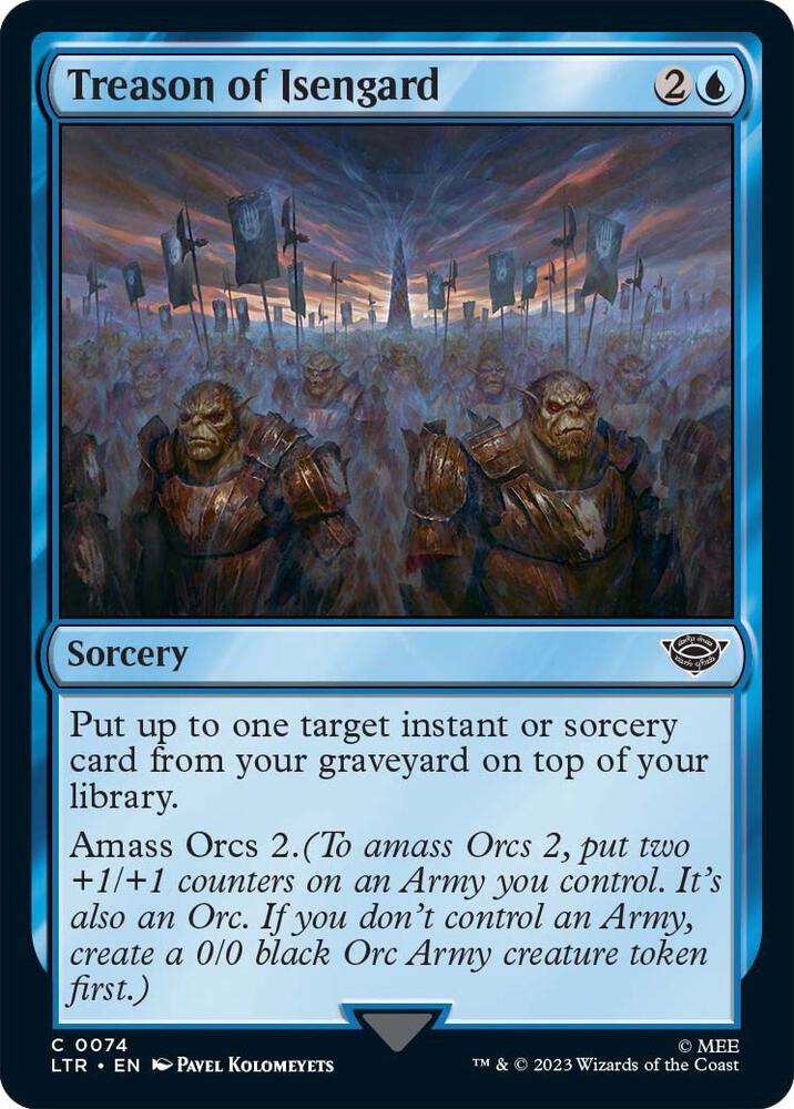 Treason of Isengard, LTR, 74, NM