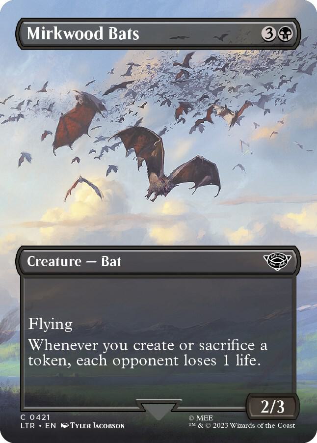 Mirkwood Bats (Borderless), LTR, 421, NM, Foil