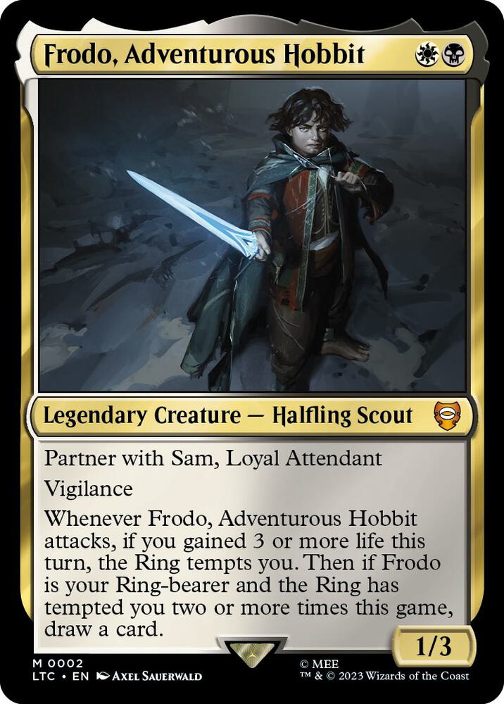 Frodo, Adventurous Hobbit, LTC, 2, NM, Foil