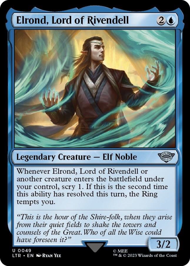 Elrond, Lord of Rivendell, LTR, 49, NM