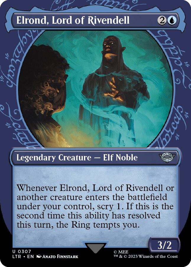 Elrond, Lord of Rivendell (Showcase), LTR, 307, NM