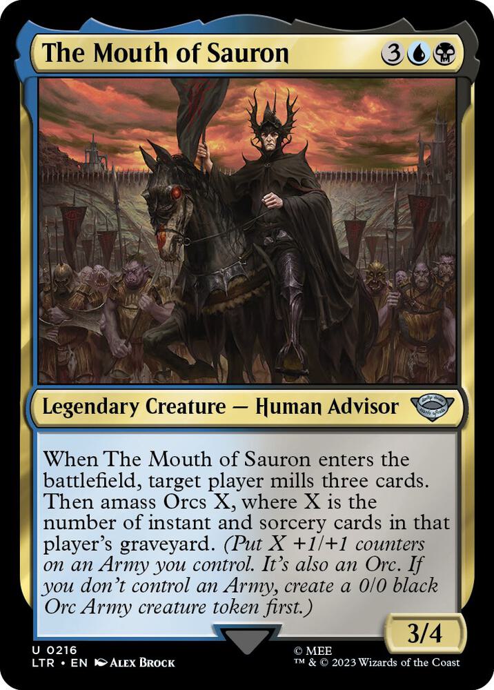 The Mouth of Sauron, LTR, 216, NM, Foil