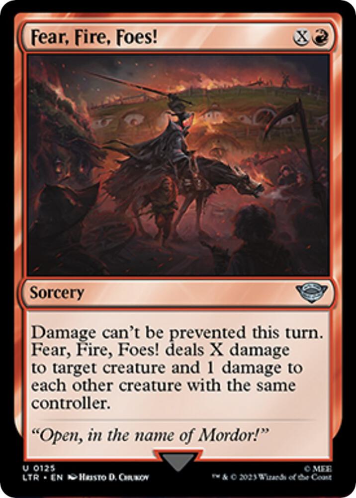 Fear, Fire, Foes!, LTR, 125, NM