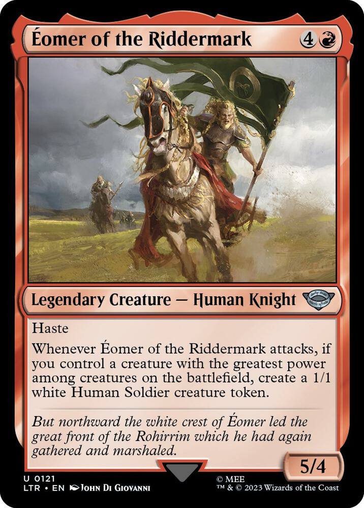 Eomer of the Riddermark, LTR, 121, NM, Foil
