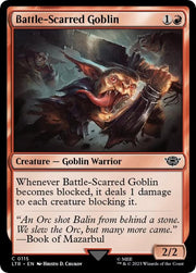Battle-Scarred Goblin, LTR, 115, NM, Foil