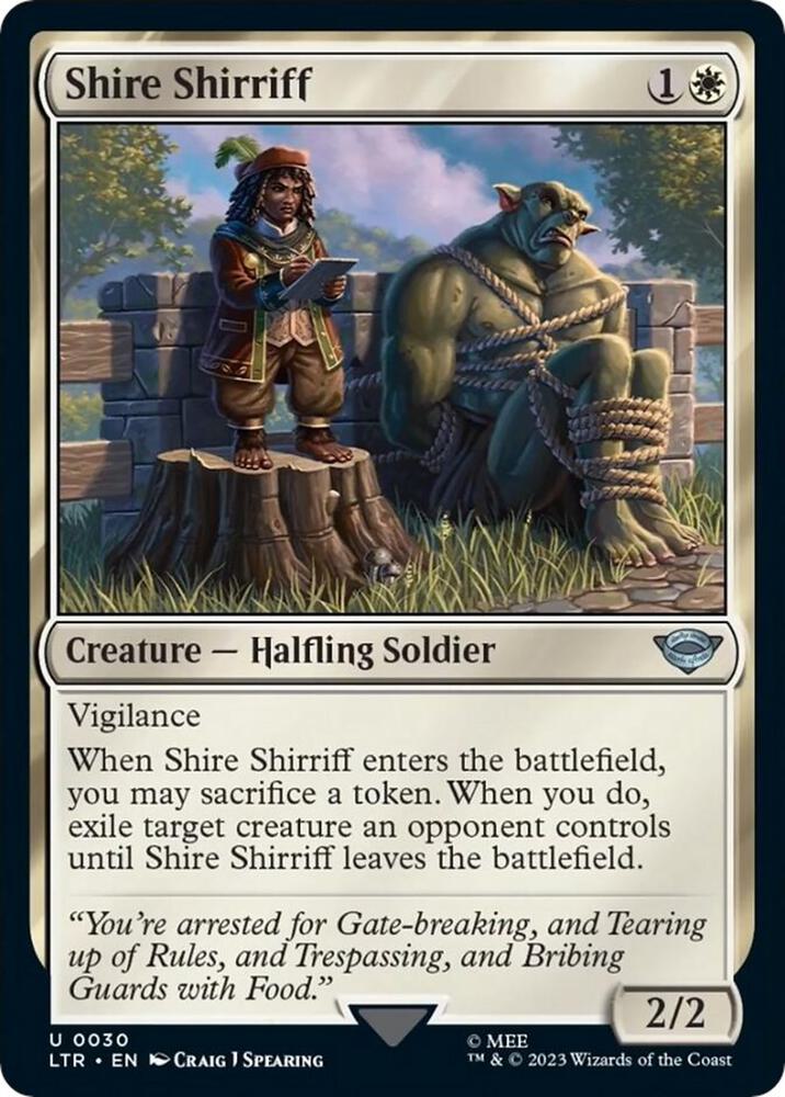 Shire Shirriff, LTR, 30, NM