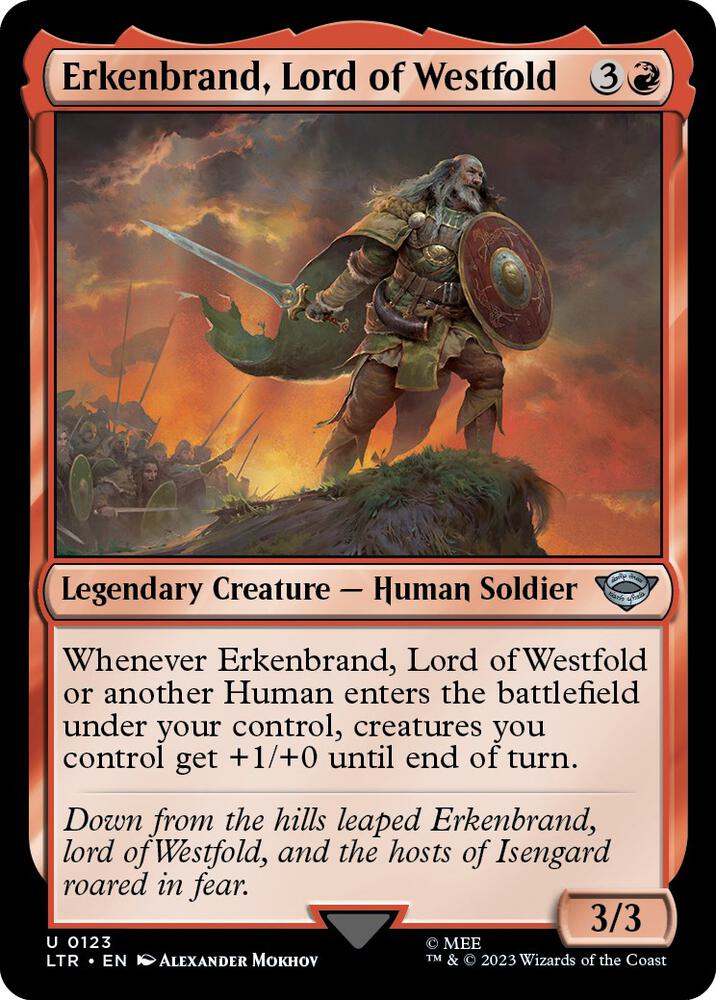 Erkenbrand, Lord of Westfold, LTR, 123, NM