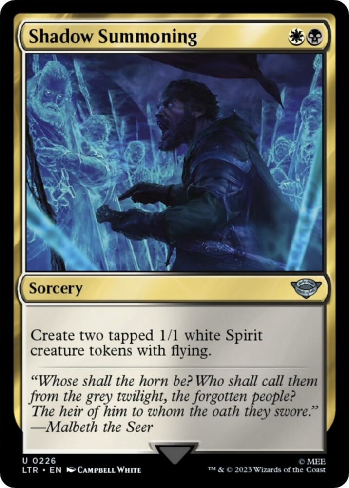 Shadow Summoning, LTR, 226, NM
