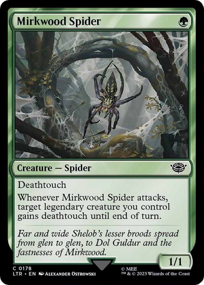 Mirkwood Spider, LTR, 178, NM, Foil