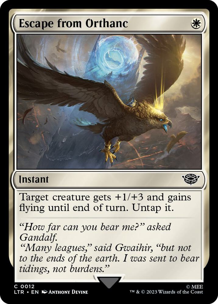 Escape from Orthanc, LTR, 12, NM, Foil