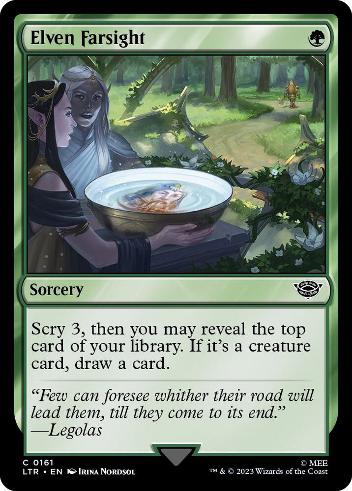 Elven Farsight, LTR, 161, NM, Foil