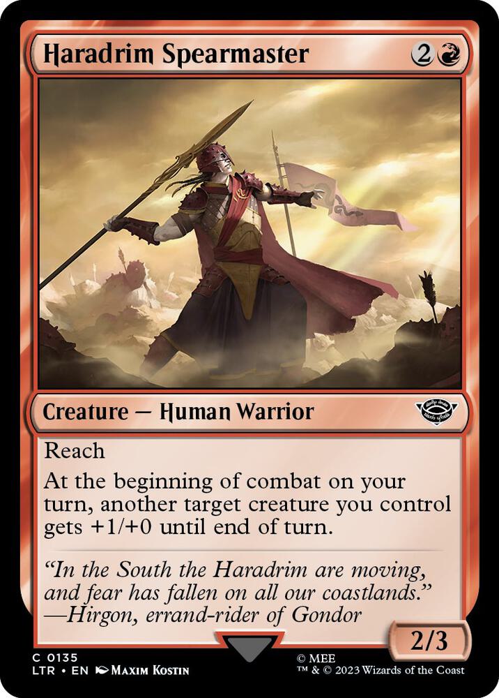 Haradrim Spearmaster, LTR, 135, NM