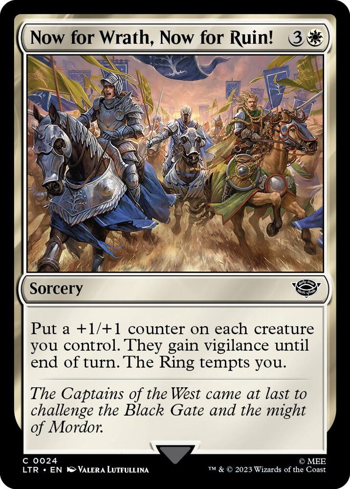 Now for Wrath, Now for Ruin!, LTR, 24, NM