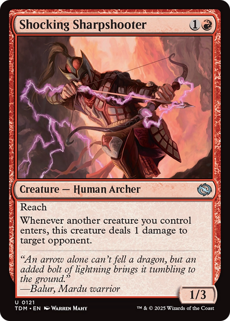 Shocking Sharpshooter (TDM) 121 - WZRD TCG