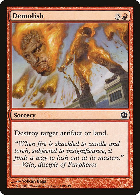 Demolish front