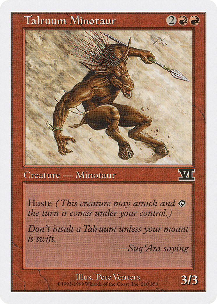 Talruum Minotaur (6ED) 210 - WZRD TCG