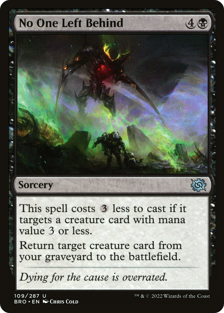 No One Left Behind (BRO) 109 - WZRD TCG