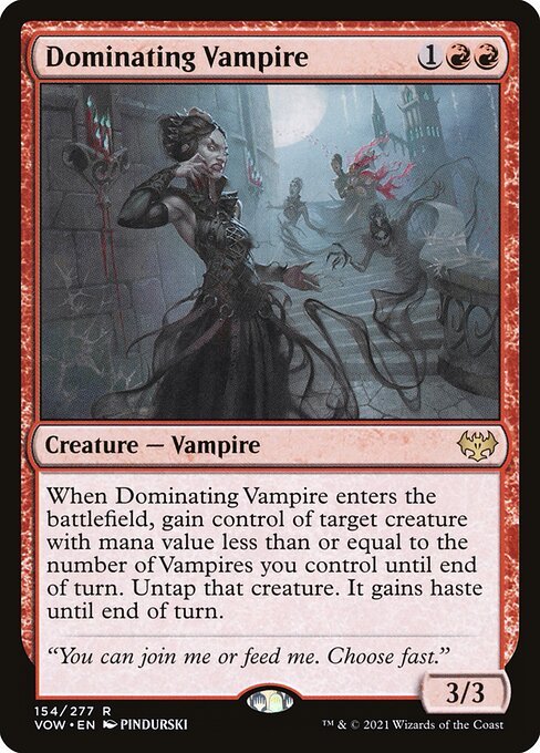 Dominating Vampire front