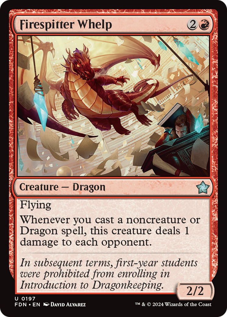 Firespitter Whelp (FDN) 197 - WZRD TCG