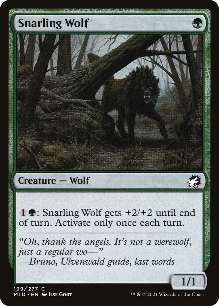 Snarling Wolf (MID) 199 - WZRD TCG