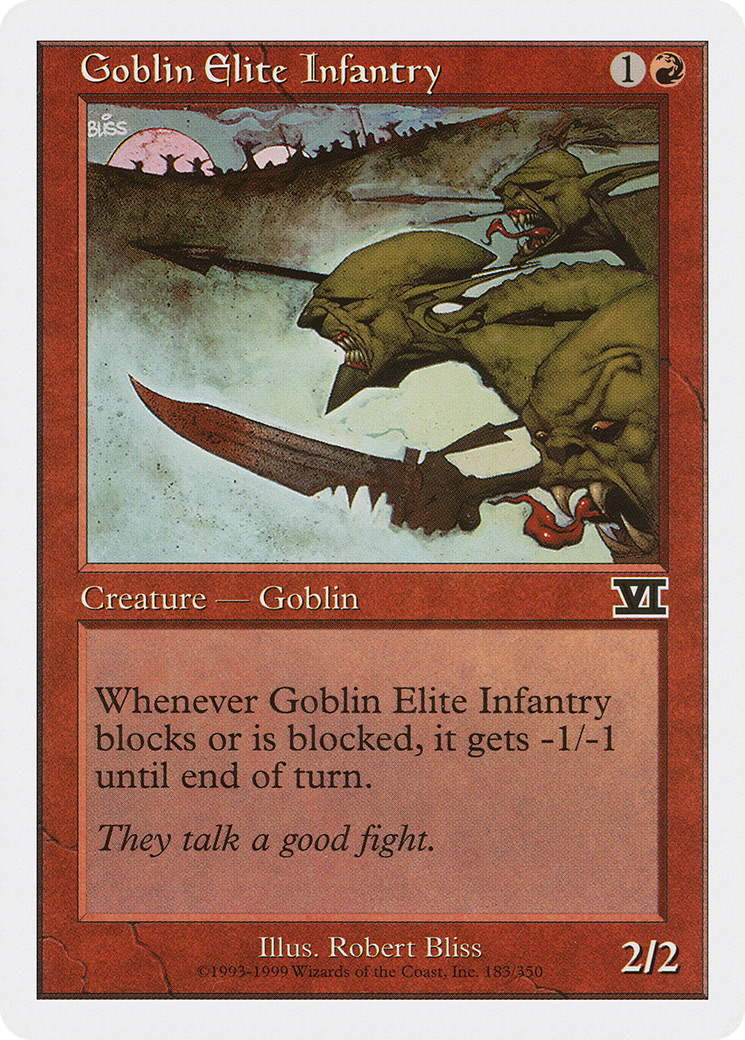 Goblin Elite Infantry (6ED) 183 - WZRD TCG