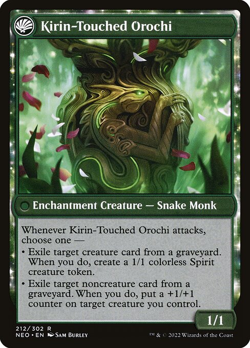 Teachings of the Kirin // Kirin-Touched Orochi (Back)