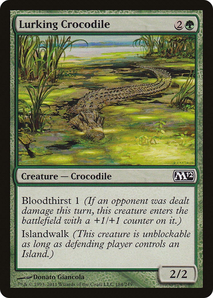 Lurking Crocodile (M12) 184 - WZRD TCG