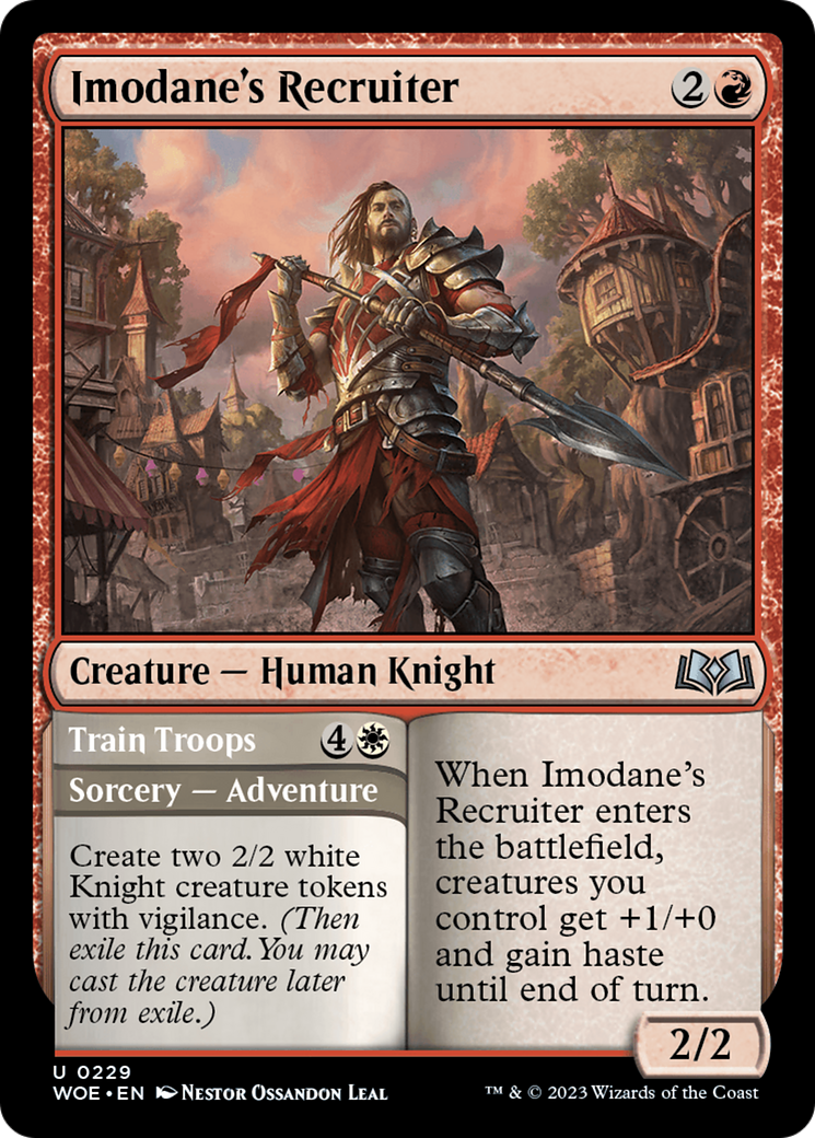 Imodane's Recruiter // Train Troops (WOE) 229