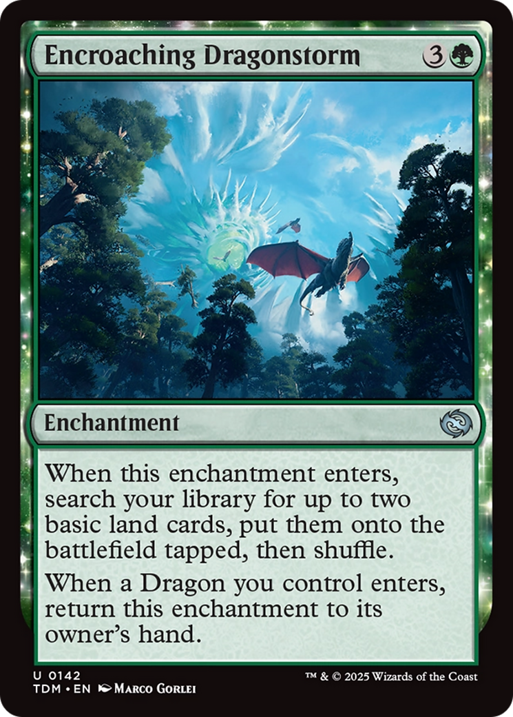 Encroaching Dragonstorm (TDM) 142 - WZRD TCG