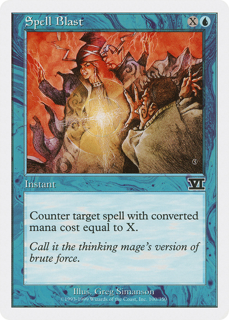 Spell Blast (6ED) 100 - WZRD TCG